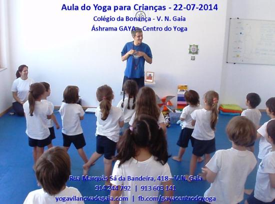Yoga para Crianças do Colégio da Bonança - VNG - 22.07.2015